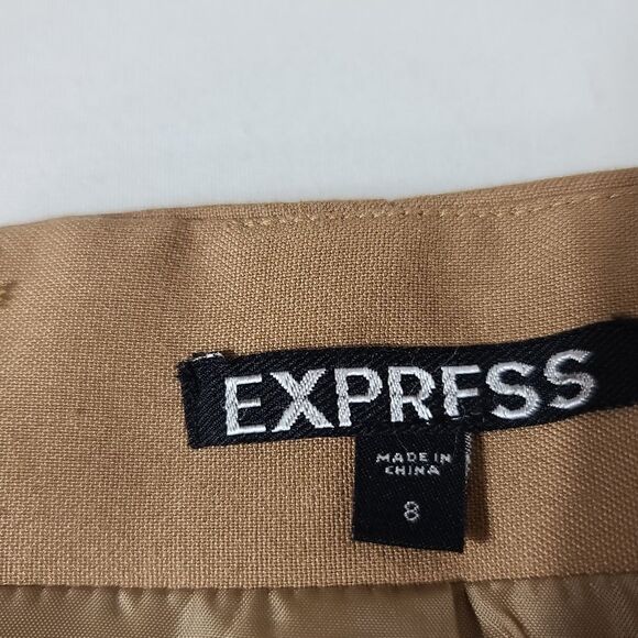 Express Brown Sude Midi Skirt - Picture 6 of 10